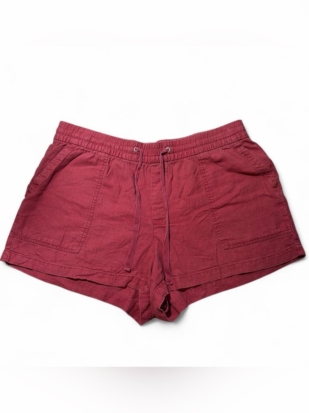 GAP Women's Burgundy Drawstring Casual Shorts